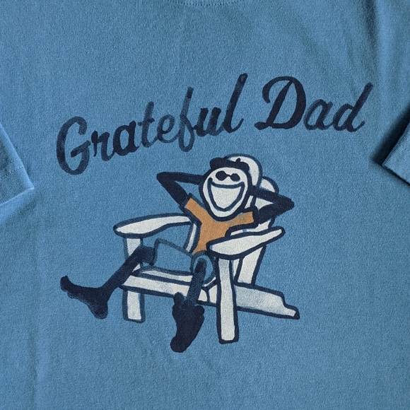 New! Life Is Good "Grateful Dad" Father's Day Blue Tshirt Men's Small - Picture 4 of 8